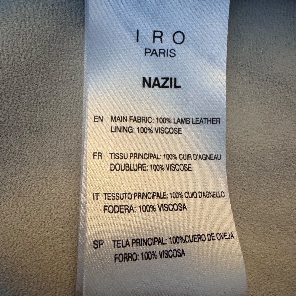 NWT IRO Nazil Leather Overshirt - Picture 10 of 11